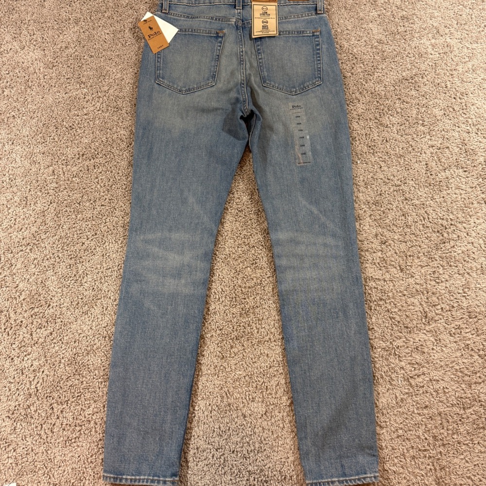Polo Ralph Lauren High Rise Skinny Jeans Womens 28 Blue NWT Low Stretch Denim - Picture 2 of 10